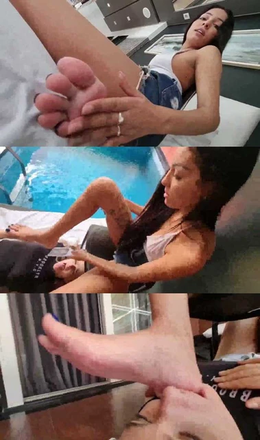 【外国女主】女主调教女m 裸足深喉 吃脚皮