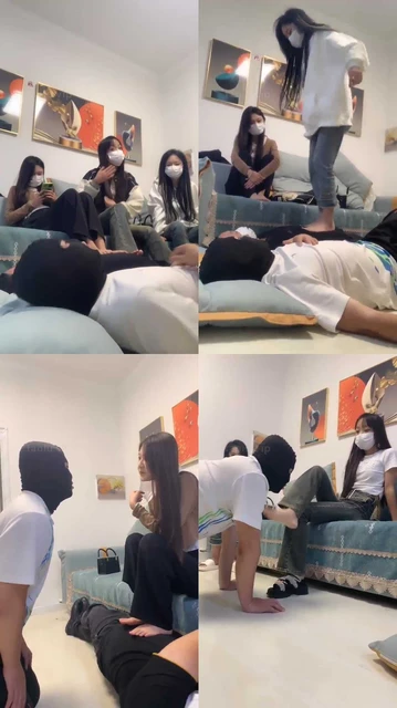 【精神小妹】赤脚踩踏