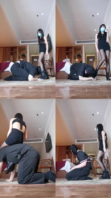 【小主十言】调教新奴 黑丝袜 短靴