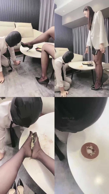 【倪梵】黑丝袜脚 喂食