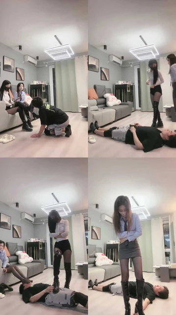 【伊楠】调教 双女王的踩踏