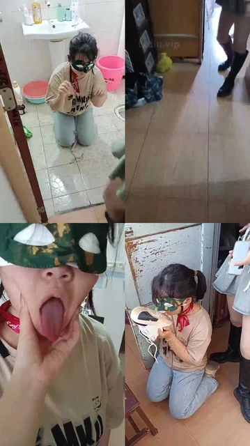 【爱可呀】在寝室走廊调教男奴 突然有人从寝室走出来