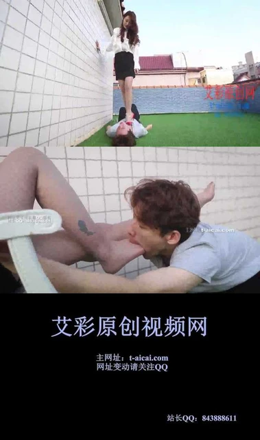 【麦可颂】灰丝袜 踩踏 深喉到吐