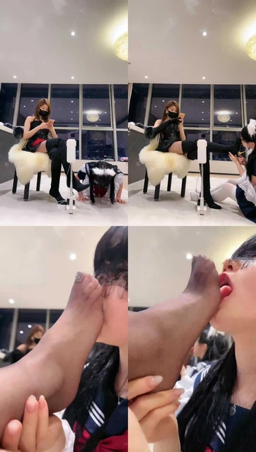 【美美子】调教女仆 侍奉主人的黑丝玉足