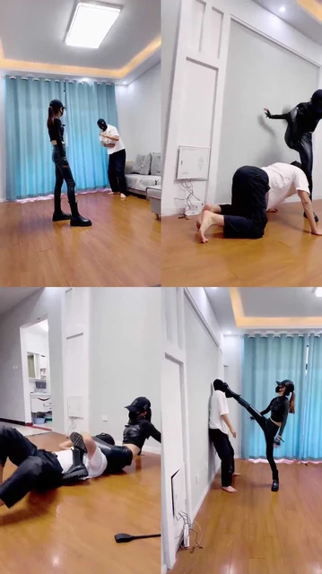 【美娜格格】被女王暴打 踩踏