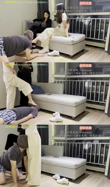 【誮惜颜】带素人调教狗奴