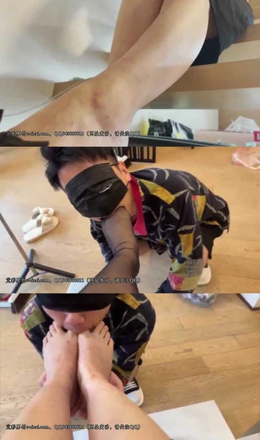 【黑丝诱惑】家中随意调教直播 裸足 深喉 脚耳光