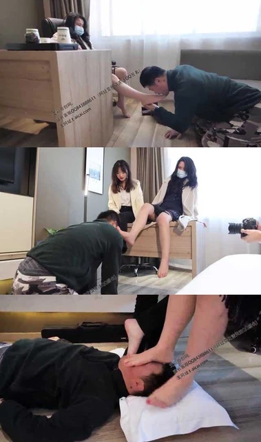 【小童】剧情 被迫给女上司和美女同事舔脚