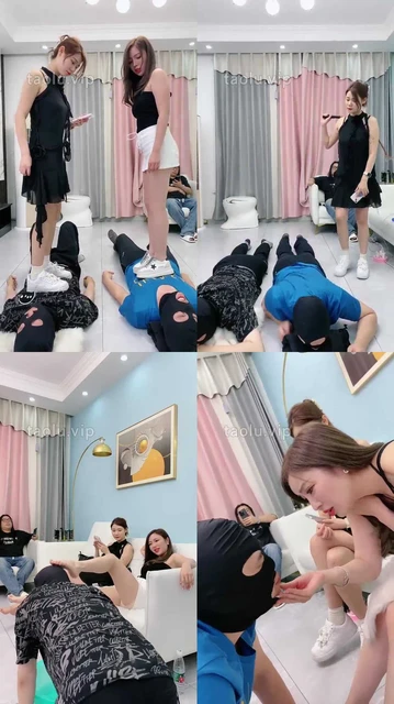 【麋鹿银儿】娇娇女王 玩脚奴玩得很尽兴