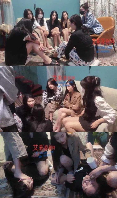 【血狼】5女王群调双女m 踩踏 舔脚 钻胯 间接圣水