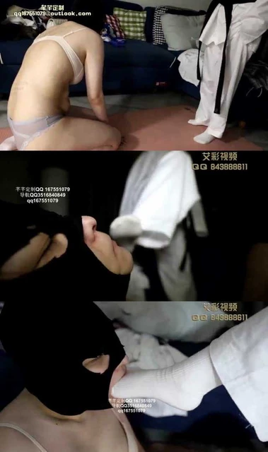 【芊芊】跆拳道女主 臭脚白袜 爆踢活靶母狗