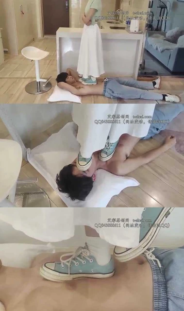 【00后小彤】白裙脏匡威 玩18岁小M 踩踏 舔鞋底