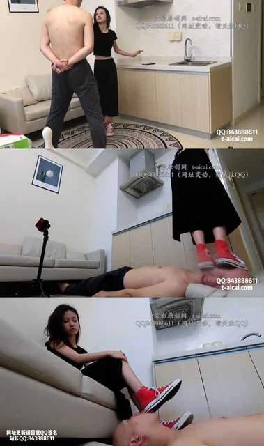 【美竹姐姐】红色匡威帆布鞋的折磨