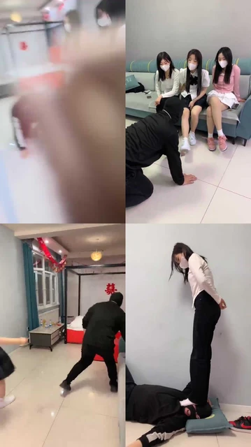 【精神小妹】踹头 超暴力