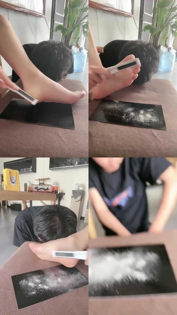【沅芷】脚奴吸食女主人的脚皮