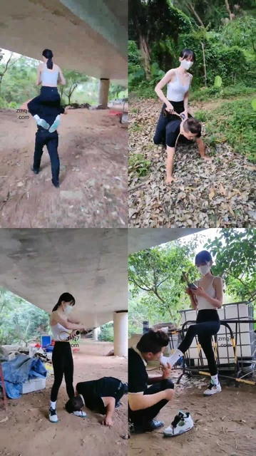 【暴力美学】户外狠虐二脚马