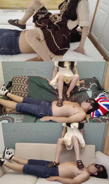 【悠米】lolita坐脸 玩乳 踩裆 裸足踩踏