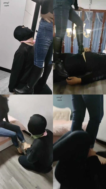 【辣姐】调教 皮靴踩踏脚奴 舔裸足