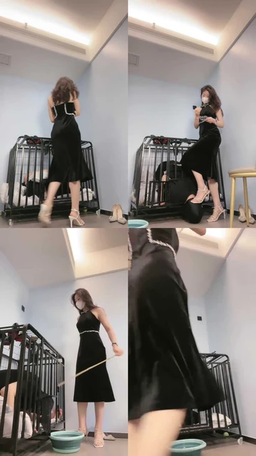 【禾未】狗笼囚禁/藤条重度鞭打/喝洗脚水