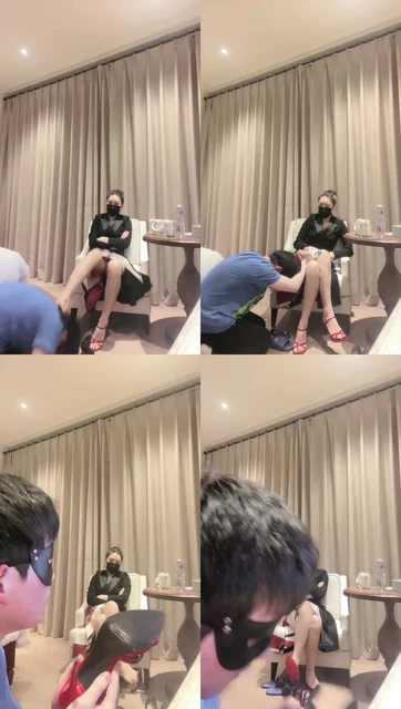 【妆主大大】白领高跟调-鞋抽耳光/舔泥巴脏靴底