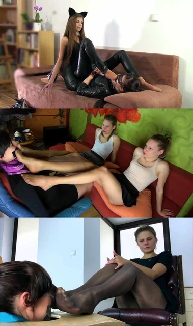 【欧美女王】最诱人丝袜集锦来了，各种贱狗被丝袜蹂躏的精彩视频