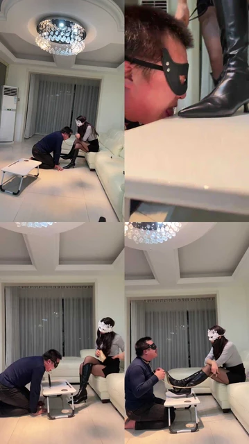 【妆主大大】模特长靴黑丝诱惑调