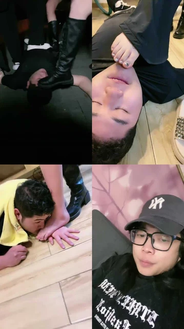 【麋鹿银儿】一群素人户外踩狗/骑马/闻舔臭鞋臭袜jio