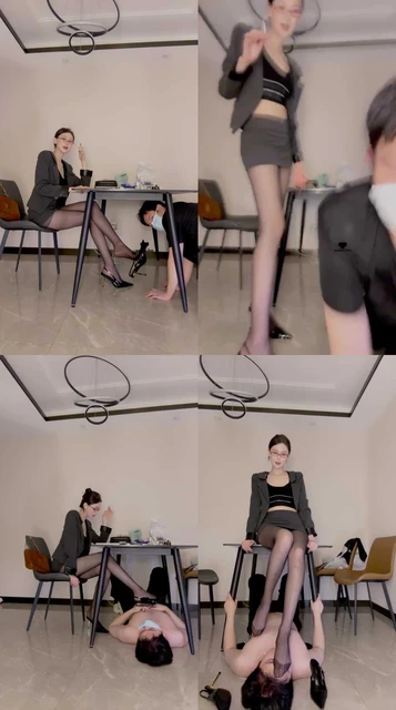 【艾琳】黑丝高跟-办公室猥琐同事