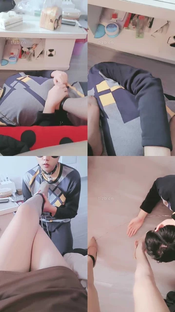 【妖魅】丝袜脚恋足舔