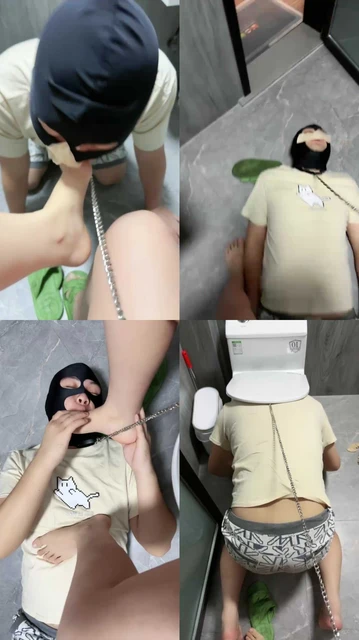 【美羊羊】原味袜子臭脚诱惑/脏拖鞋虐/头压马桶