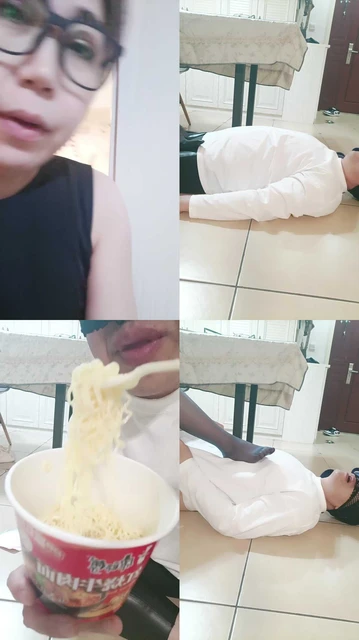 【珍惜女王】圣水泡面，足踩卷，吃金金