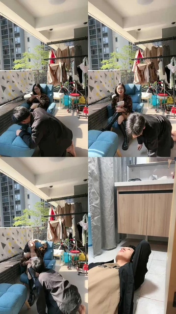 【薇薇】户外玩狗喝尿