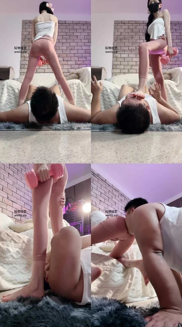 【甜音】站在狗身上做瑜伽