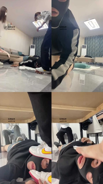 【精神小妹】双S学生主-暴力踢踹踩踏/脏鞋棉袜气味辱