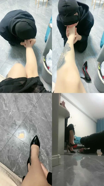 【小七】跪舔肉丝高跟/伺候沐足