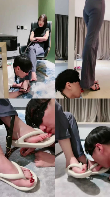 【简一】御姐高跟踩狗舌头 踩狗爪子