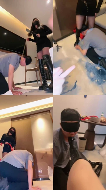 【米开朗】双S-腿绞窒息/鞋脚插嘴/鞭打/虐乳