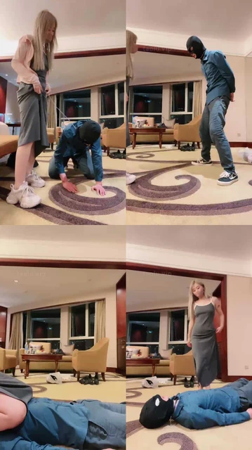 【梦樱】提档/小白鞋船袜辱/狗链遛狗/骑脖/高跟踩踏/坐脸窒息