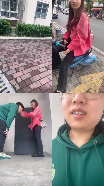 【素人挖掘机】路边开发毛拖鞋小姐姐-踩踏闻裸足