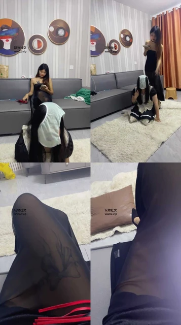 【沐沐大大】母畜-内裤套头遛狗鞭打