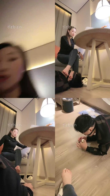 【魅儿s】脚下喂食/喝圣水/裸足踩狗脸