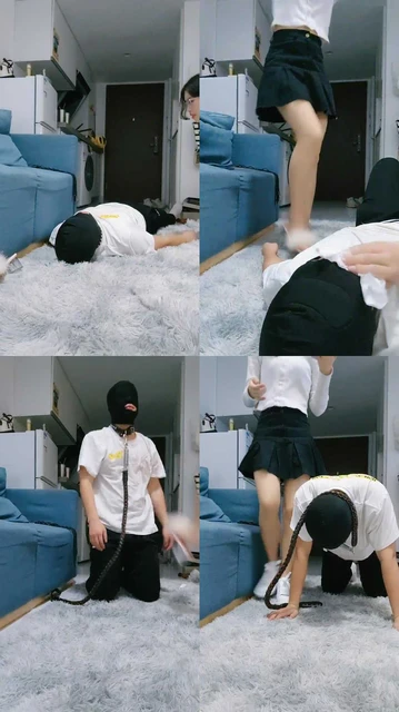 【嘉妮】极限踩踏/磕头/耳光/蹦迪