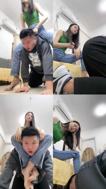 【素人星探】骑马遛狗/高跟肉丝踩踏/虐乳臭脚捂脸窒息