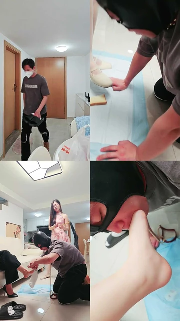 【嘉妮S】嘉妮S，我的猫S，双主调教偷袜子的外卖员