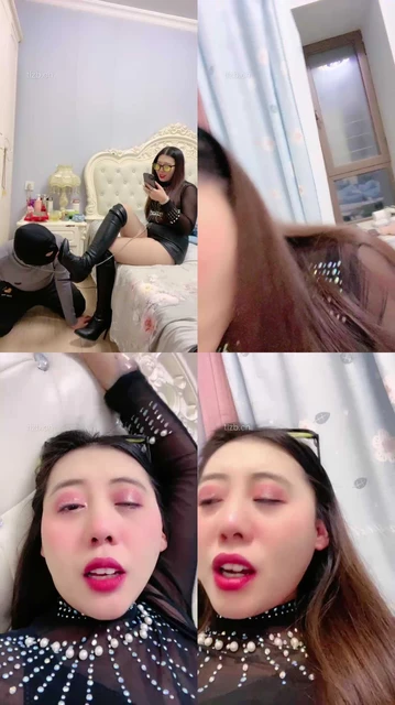 【伊兮夫妻】锁奴被发现是绿帽-骑马虐乳/踩踏/插嘴/丝袜内裤塞嘴