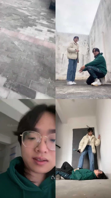 【素人挖掘机】路边开发小姐姐-小白鞋白袜踩虐