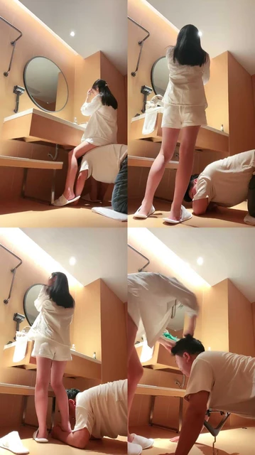 【梵一】小白鞋白袜-脚下伺候主人洗漱