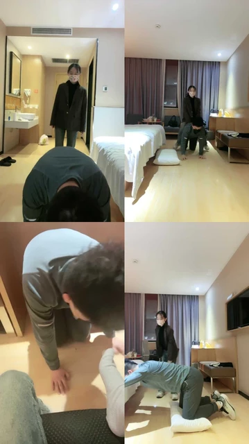 【子衿殿下】鞋底扇脸踩脸鞭打口水耳光踩踏