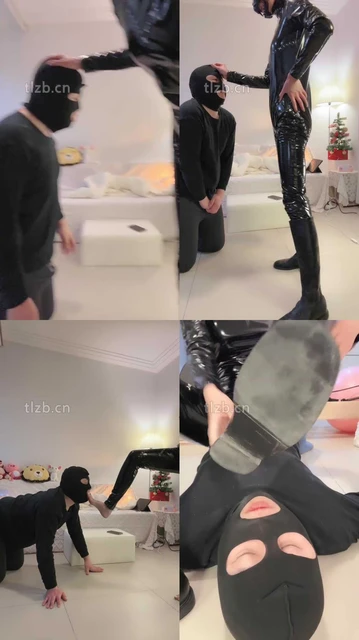 【苒溪】皮革女王-手脚并用抽耳光