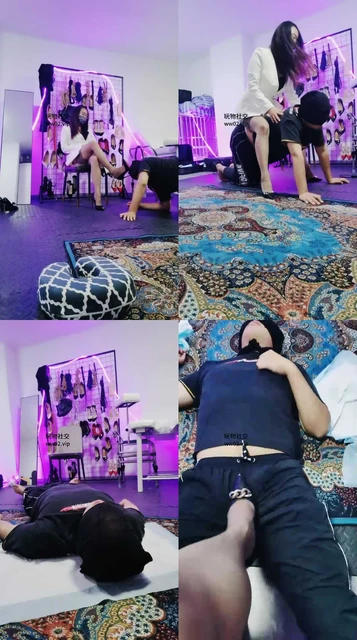 【冷月老师】高跟踩踏/骑马转胯/丝袜脚深喉